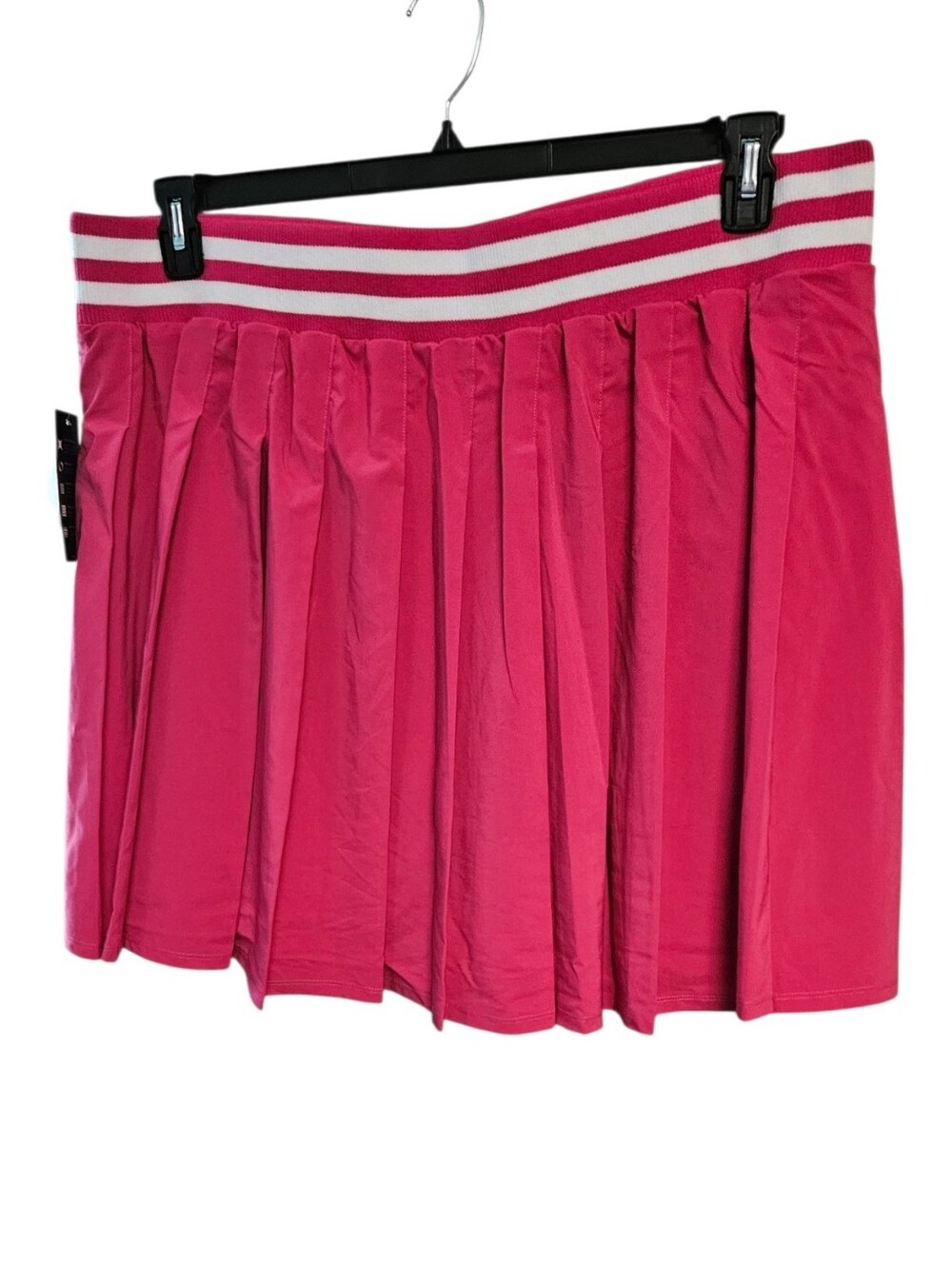 torrid Hot Pink Pleated Mini Skirt with Striped Waistband